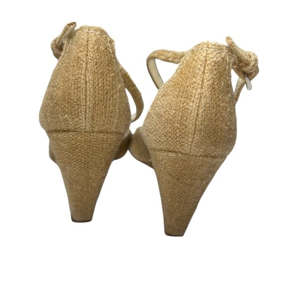 prada Italy straw cream rope design expadrille sandals 38 8 - Picture 3 of 7